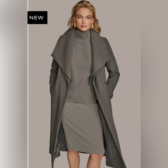 DONNA KARAN WOOL COAT - Picture 2 of 12